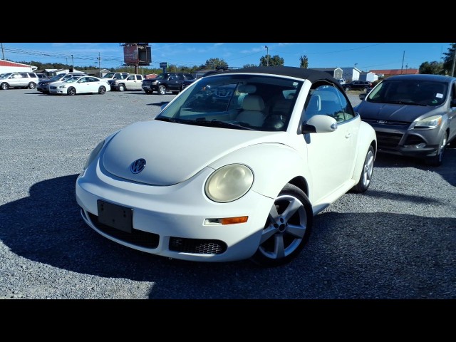 BUY VOLKSWAGEN NEW BEETLE CONVERTIBLE 2007 2DR AUTO PZEV TRIPLE WHITE, Dominion Auto Auction
